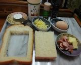 クロックムッシュ風☆オムレツトースト作り方1写真