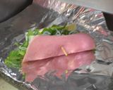 ほうれん草とじゃこのハムチーズ巻き焼き作り方4写真