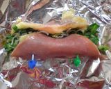 ほうれん草とじゃこのハムチーズ巻き焼き作り方5写真