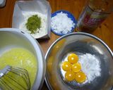 紙コップで抹茶シフォンケーキ作り方1写真