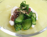 鶏むね肉ときゅうりの小鉢✿梅肉だれ作り方9写真