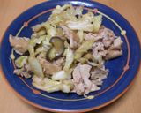 豚肉と茄子とキャベツのコンソメ炒め作り方6写真
