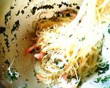 さっぱりパセリ・エビ・レモンの冷製パスタ作り方4写真