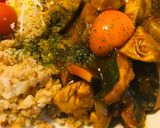 レトルトカレー●玉子チキンカボチャカレー作り方4写真