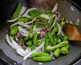 ワオ!!ピーマンと獅子唐の肉味噌炒め!!作り方6写真