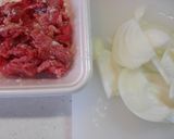 ✿牛肉と玉ねぎのカレーケチャップ炒め✿作り方2写真