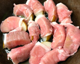 なんとお醤油だけ！梨の豚肉巻き作り方2写真