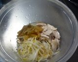 もやし＆蒸鶏のザーサイ和え作り方2写真