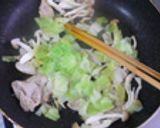 キャベツと豚肉の味噌パスタ作り方5写真
