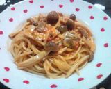 手造りベーコンでトマトクリ―ムパスタ作り方7写真