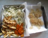かぼすでさわやか、鶏と根菜のサラダ作り方3写真