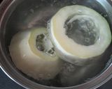 そうめんカボチャの酢和え、めんつゆがけ作り方1写真