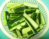 みんな大好き♡中華のきゅうり甘酢漬け作り方1写真