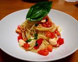 トマトとモッツァレラの冷製パスタ作り方8写真