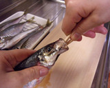 必見！！【割り箸】で魚の内臓を取る方法♥作り方8写真