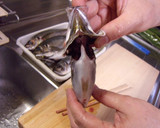 必見！！【割り箸】で魚の内臓を取る方法♥作り方15写真