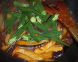 茄子とオクラとキノコの味噌炒め作り方10写真