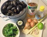 ムール貝のThai風レモングラス蒸し作り方1写真