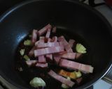 蓮根とキノコとベーコンの美味簡単パスタ作り方5写真