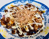 ヘルシー豆腐でお好み焼き（たこ焼き風）作り方5写真