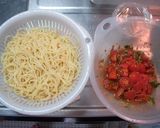 さっぱり☆トマトとツナの冷製パスタ作り方5写真