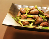 鶏ハツのみょうが炒め作り方4写真