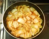 白菜の煮浸し風卵とじ作り方5写真