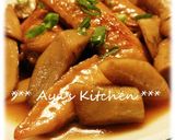 ***鶏手羽先ごぼう★甘辛煮***作り方6写真