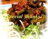 レタスモリモリ♫ゴーヤのカレーミート♬作り方10写真
