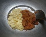 レストランの明太子パスタ作り方2写真