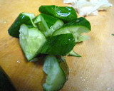 たたきキュウリとみょうがのさっぱり漬け作り方1写真