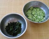 生姜が効いてる！わかめときゅうりの酢の物作り方1写真