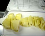 ポテトフライの”ガーリックバター”炒め作り方1写真