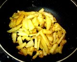 ポテトフライの”ガーリックバター”炒め作り方4写真