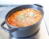 ピリ辛な【キムチと卵のスープ】中華スープ作り方4写真