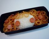 パスタとおにぎりで可愛いキャラ弁ガール♬作り方4写真