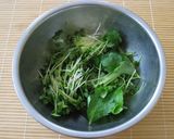 ほたてと三つ葉のごま醤油ガーリックパスタ作り方1写真