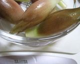 茗荷と豚肉炒め作り方1写真