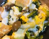 厚揚げ＆キノコの玉子ゴーヤーチャンプルー作り方3写真