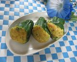 お弁当に♬鮭入り卵のピーマンカップ作り方6写真