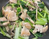 鶏モモ肉と小松菜のクリーム煮作り方7写真