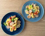 魚肉ソーセージと彩り野菜のふわたまソテー作り方5写真