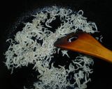 モロヘイヤ、豆腐、ジャコの麺つゆ掛け作り方3写真