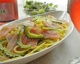 ゴーヤと生ハムの夏パスタ☆作り方5写真