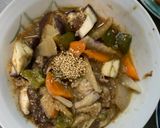さっぱり洋風ごま素麺汁味根菜茄子甘酢酢豚作り方18写真