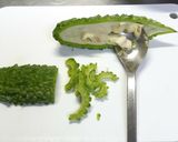 ゴーヤ☆肉味噌炒め作り方1写真