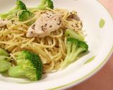 鶏とレモンとバジルのパスタ作り方9写真