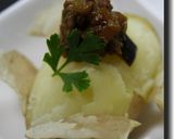 茹でじゃがに茄子とお肉のそぼろ作り方20写真