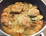 鶏肉と夏野菜のココナッツカレー煮込み作り方3写真
