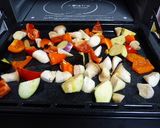 ビストロ☆グリル野菜とから揚げの甘酢♪作り方2写真